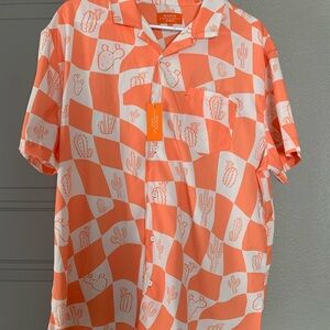 Negative Space Cactus Button Down Shirt